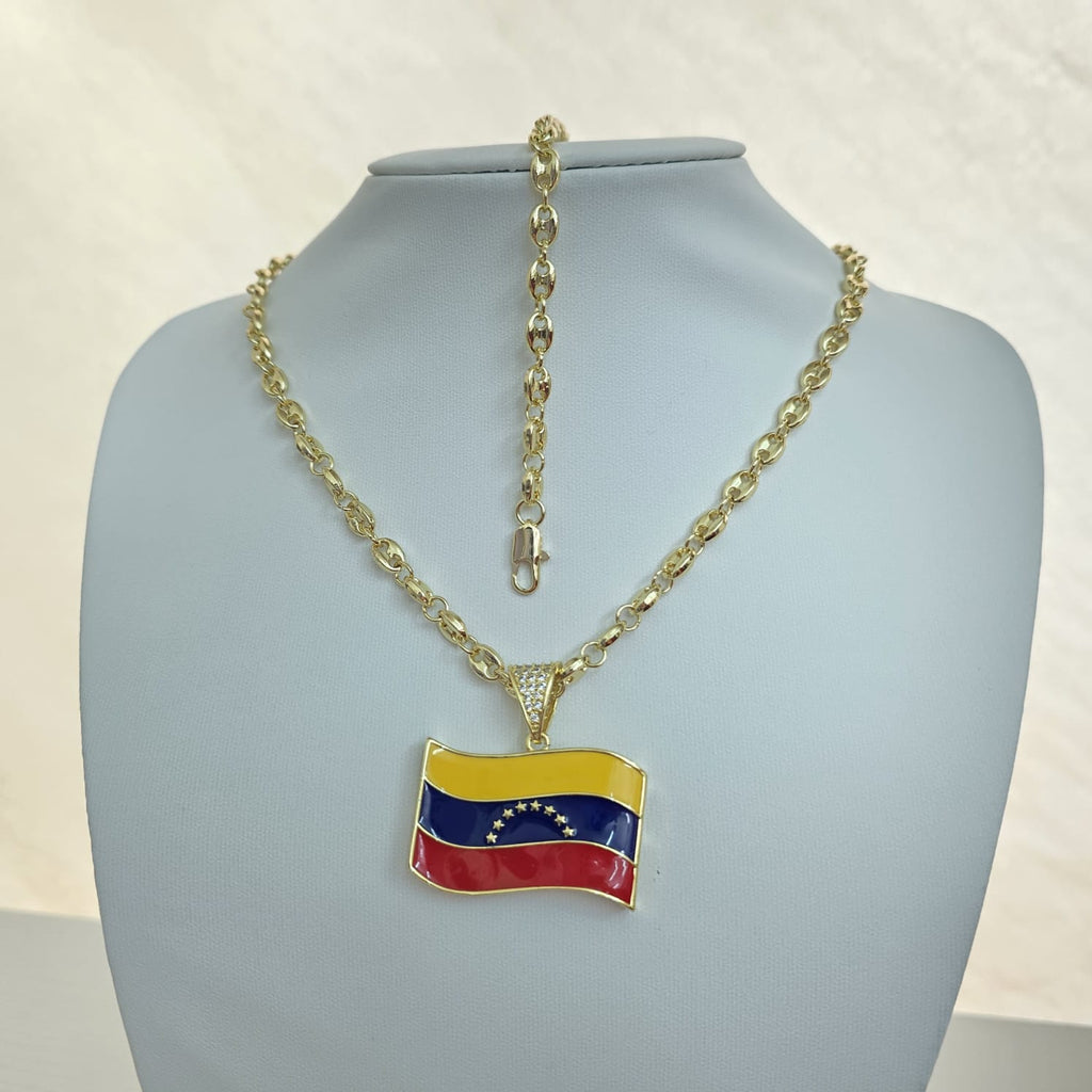 combo cadena, dije y pulsera